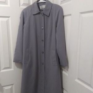 Vintage Sherwood Faux Fur Lined Long Dress Coat Size 8